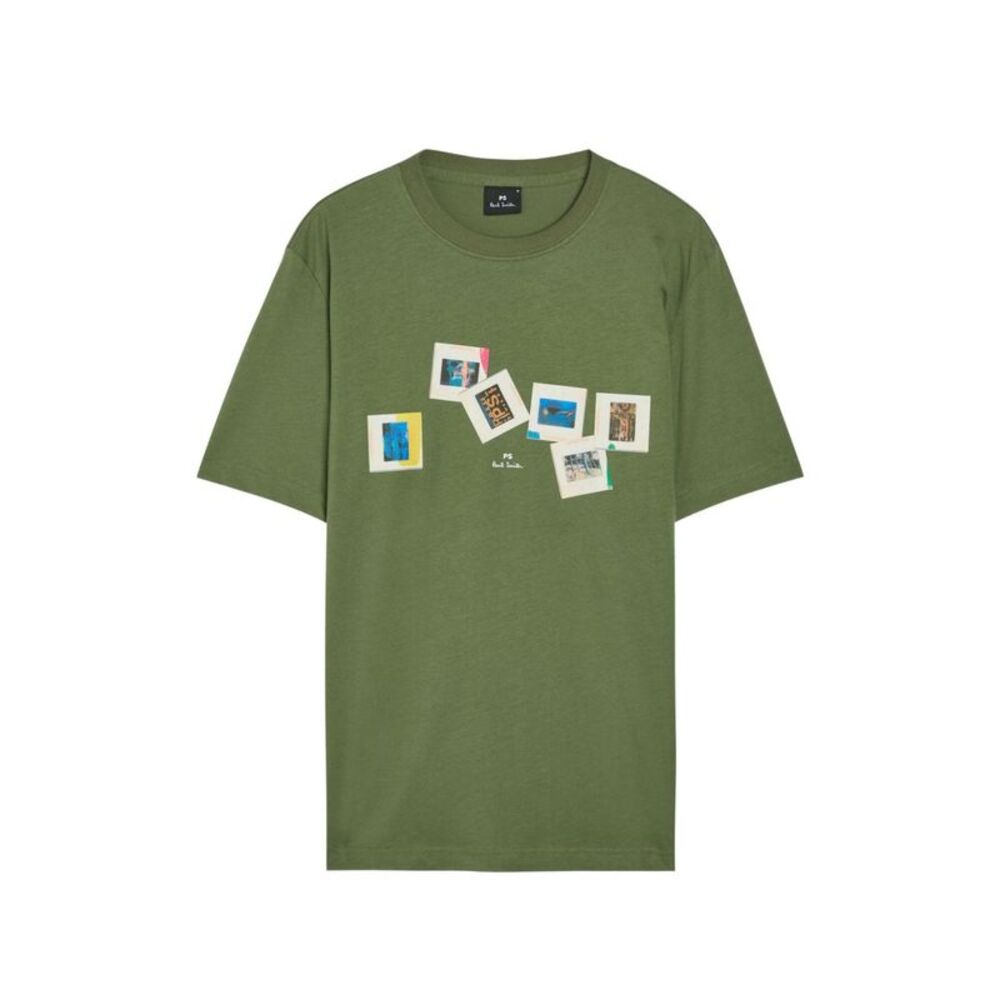 Ps Paul Smith Men Slides Cotton T-Shirt